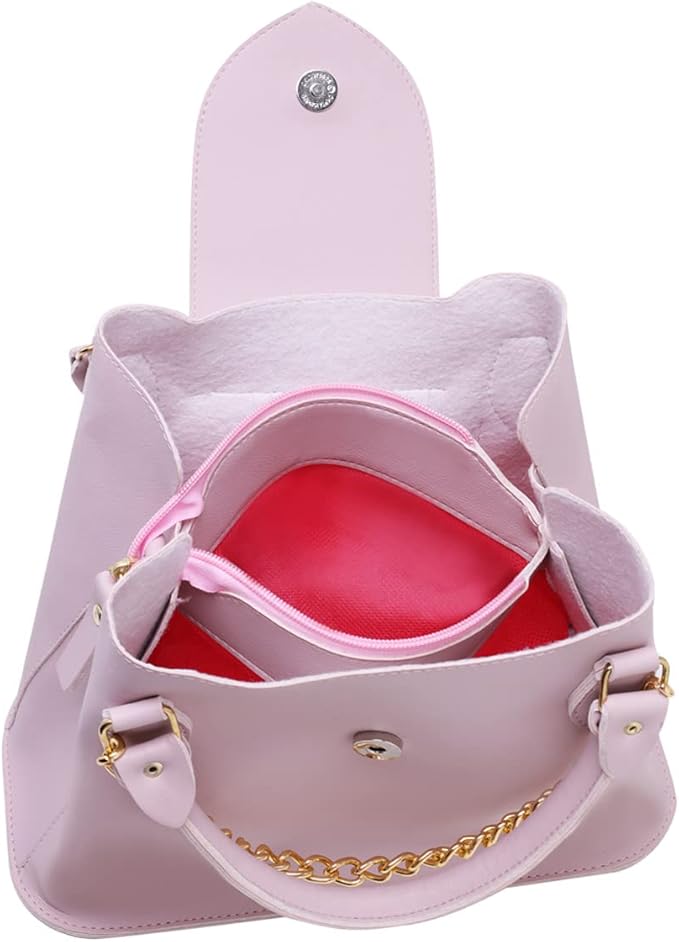 Bolsa Feminina Com Alça de Mão e Ombro Reajustável e Com Bolso Externo