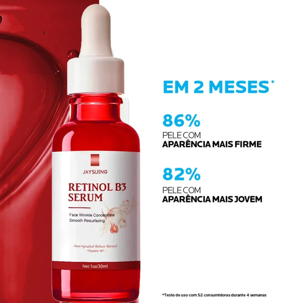 Kit 3 Retinol B3 - Sérum Antirrugas e Uniformização da Pele