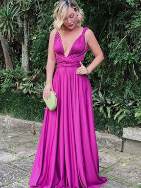 Vestido Longo Várias formas de Uso P/ Casamento e Formatura