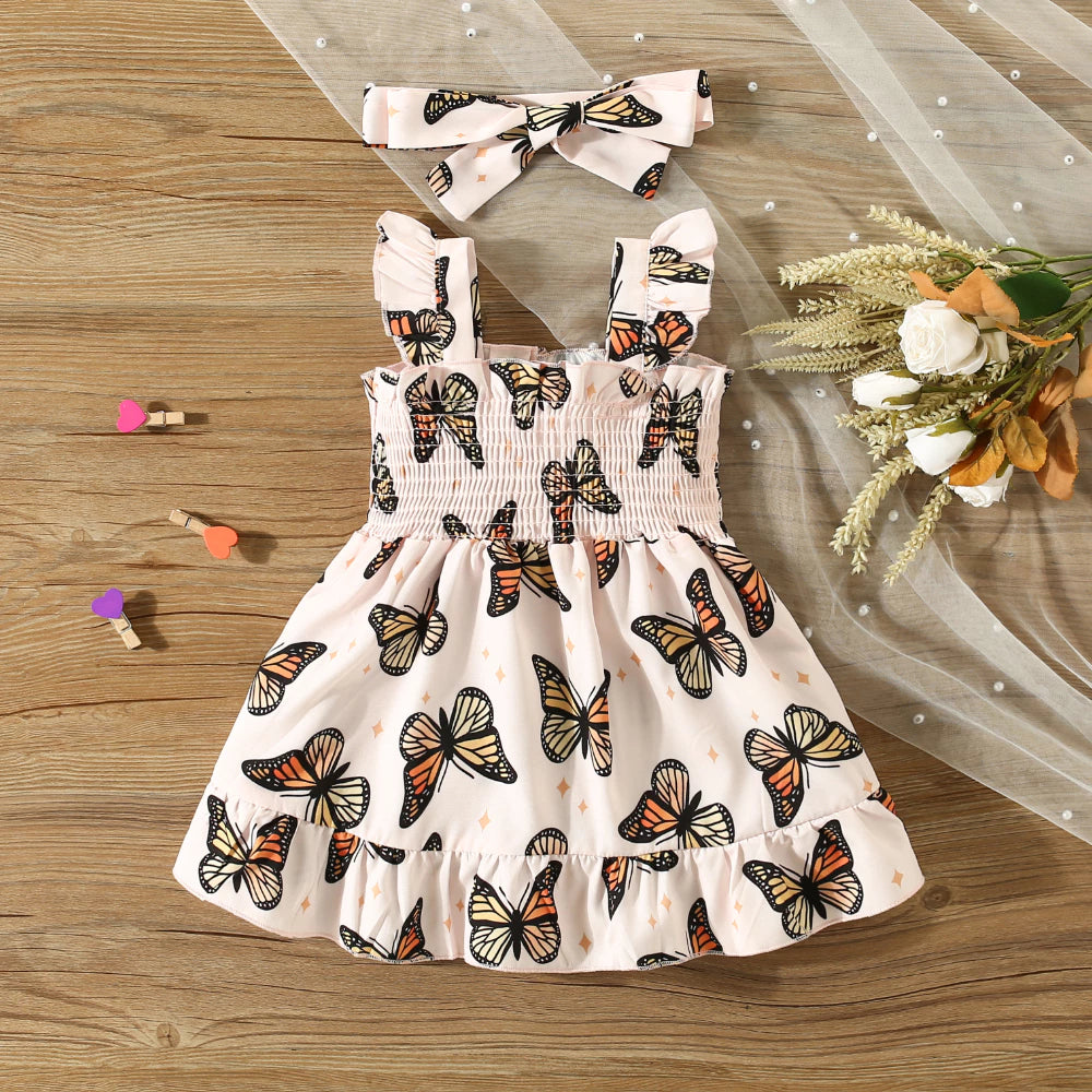 Vestido Infantil Borboleta Chiffon